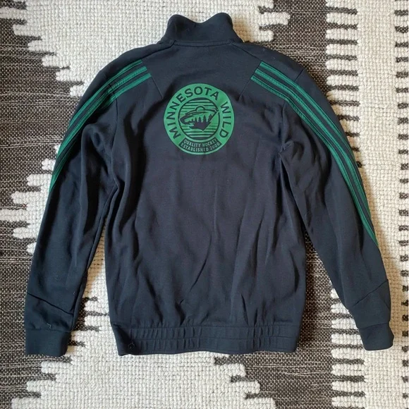 Men’s Adidas NHL MN Wild Zip up - Picture 4 of 4